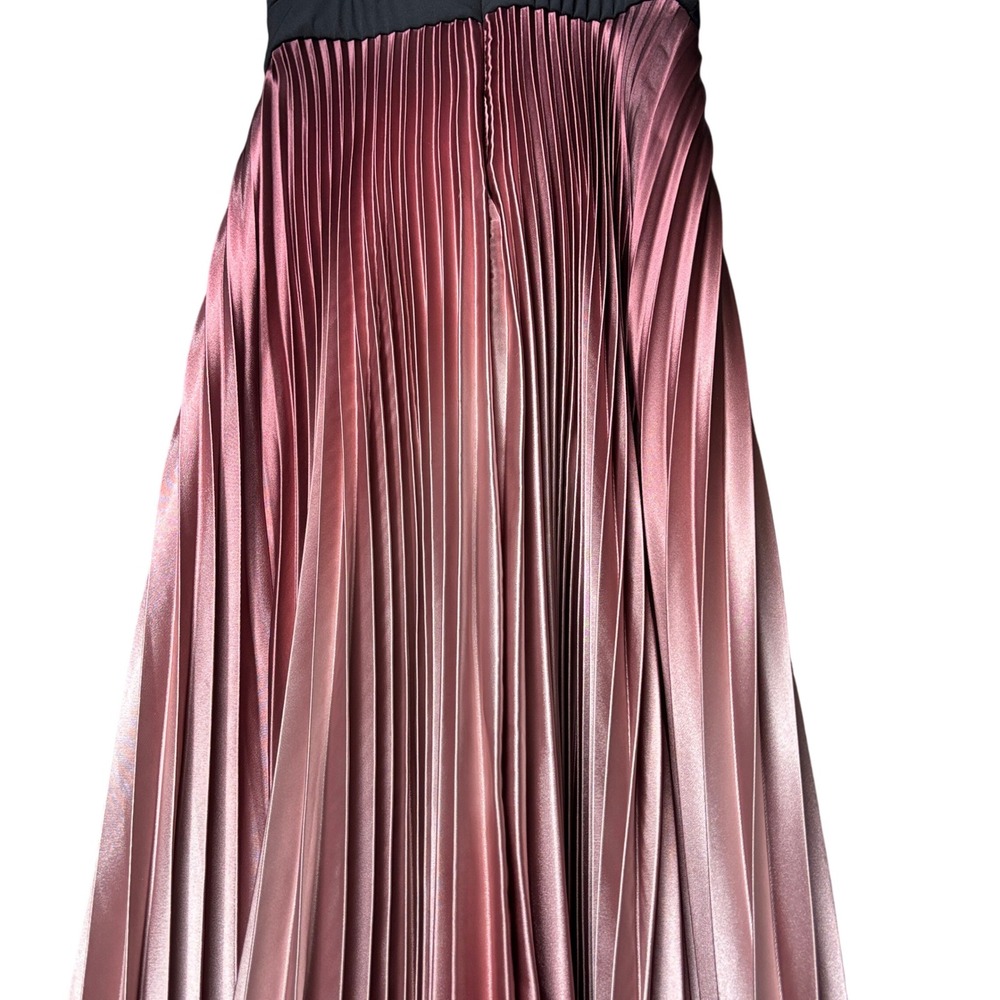 Betsy & Adam Women's size 10 Pleated Maxi Dess Special Occasion Gown Ombre NEW - Picture 13 of 13